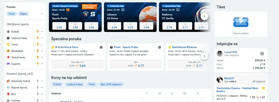Casino tipsport